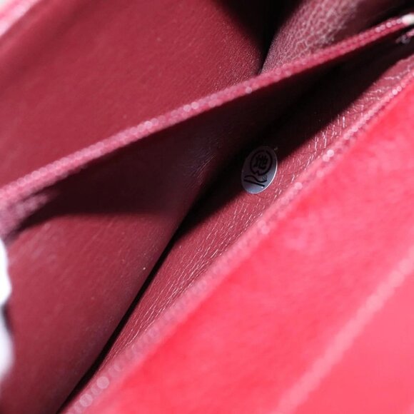 Christian Dior Shoulder Bag Leather Gold Red Auth - Picture 14 of 16